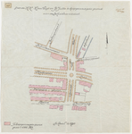 1897-217 Calque op linnen van door de heren H. van Vugt en B. Jutte te koop gevraagde grond aan de Schietbaanstraat.