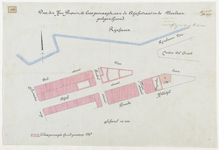 1897-230 Calque op linnen van door de heer Perquin te koop gevraagde, aan de Atjehstraat en de Veerlaan gelegen grond.