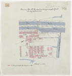 1897-240 Situatietekening met aanduiding van de door de heer B. Quispel te koop gevraagde grond aan de Sophiastraat. ...