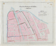 1897-302 Kaart met aanduiding van het project tot uitbreiding van het kabelnet langs de Gedempte Binnenrotte, de ...