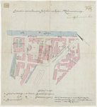 1897-319 Situatietekening van te bouwen scholen nabij de Molenwaterweg. Calque op linnen.