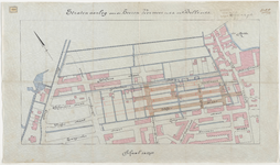1897-358 Kaart met aanduiding van de stratenaanleg van de heren Vermeer c.s. en Bolle c.s. bij de Wilgenstraat en de ...