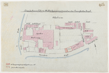 1897-368 Kaart met aanduiding van de door de heren gebroeders de Wall te koop gevraagde grond aan de Crooswijksesingel. ...