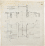 1897-6 Calque op linnen van een hefbrug of ophaalbrug over de Schie. Bijlage: B