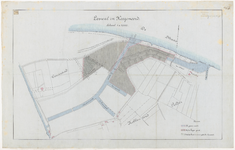 1898-118 Plattegrond met de loswal in Hoogenoord.