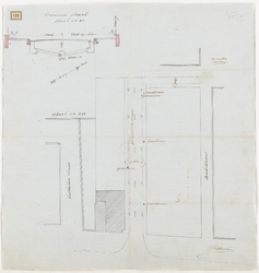 1898-131-2 Ontwerptekening van een geplande straat bij de Goudse Rijweg. Blad 2