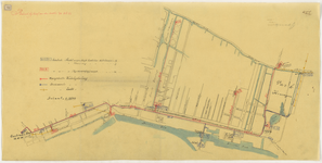 1898-152 Plattegrond van de voorgestelde kabelgeleiding voor de Gemeentelijke Technische Dienst langs Oostzeedijk, ...