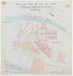 1898-157 Plattegrond van door de heer P. van de Akker te koop gevraagde grond aan de Zinkerweg.