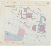 1898-18 Calque op linnen van door de heer A.J. Kreuger te koop gevraagde grond aan de Zinkerweg.