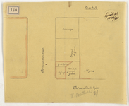 1898-180 Plattegrond van door H. Oosthoek te koop gevraagde grond aan de Admiraliteitskade.