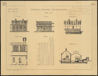 1898-191 Tekening van de uitbreiding van het elektrisch van het Centraal Station.
