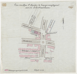 1898-201 Plattegrond van door de heer P. Korsten te koop gevraagde grond aan de Schietbaanlaan.