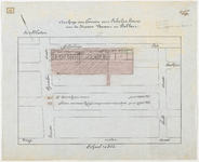 1898-21-2 Calque op linnen van de aankoop van terrein voor scholenbouw van de heren Vermeer en Bolle c.s. 1ste ...