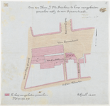 1898-230 Plattegrond van te koop aangeboden percelen nabij de Van Spaanstraat.