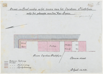 1898-233 Plattegrond van de straat, en riool aanleg op het terrein van het openbaar slachthuis.