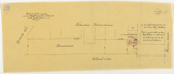1898-242 Plattegrond van de grond die de heer TH. J. Aalbers in verband met een verbouwing wil afstaan.