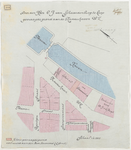 1898-309 Een linnen calque van de door C.J. van Schaardenburg te koop gevraagde grond (reeds verhuurd aan de heer ...