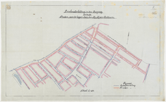 1898-311 Een calque op linnen voor de drinkwaterleiding aanleg in de Bergweg en de door H. van Oosterum aan te leggen ...