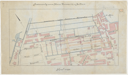 1898-373 Calque op linnen met tekening van de stratenaanleg van de Wilgenstraat, Tochtstraat, Stolkstraat en ...