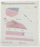 1898-48 Calque op linnen van te koop gevraagde grond door de heer A. de Kroon.