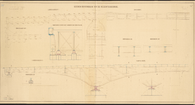 1898-77-2 Tekening van de ijzeren bovenbouw van de Regentessebrug. [Blad 2]
