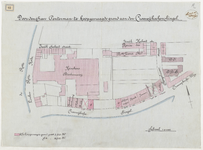 1898-85 Plattegrond met door de heer Penterman te koop gevraagde grond aan de Crooswijksesingel.