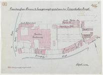 1898-86 Plattegrond met door de heer Parqui te koop gevraagde grond aan de Crooswijksesingel.