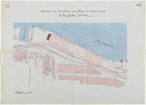 1899-110 Calque op linnen situatie van het gebouw, in 106-109 omschreven. (Zie nog nr. 111).