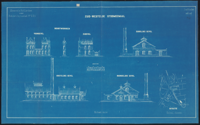 1899-13-3 Bauwdrukken voor de bouw van het Zuid-westelijk stoomgemaal. Blad 3