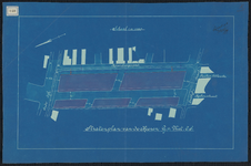 1899-140 Blauwdruk van een stratenplan tussen Oudedijk en Lusthofstraat van G. van Vliet c.s.