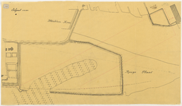 1899-142-2 Calque waarvan een op linnen betreffende baggerwerken ten westen van de Schiemond en bij de Ruigeplaat. Blad 2