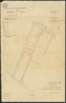 1899-190 Kadastrale kaart in zake straataanleg; aanduiding van percelen aan de Oudedijk, het Rozenburgerpad, de ...