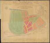1899-208 Tekening van het stratenplan van de Bouwmaatschappij ,, Immobilia op terrein tussen de Overschieschen ...
