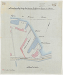 1899-228 Calque op linnen voor aanleg van een bestrating van de Katendrechtschedijk langs het terrein van Bonn en Mees ...