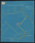 1899-258 Blauwdruk van de aanleg van de drinkwaterleiding in het Weenaplein.