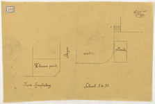 1899-272 Calque voor de plaatsing van een loods, ten behoeve van de bouw van een pand hoek Korte Hoofdsteeg en Steiger.