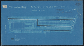 1899-282 Blauwdruk voor Nieuwe aanleg van drinkwater in de Rubens- en de Paulus Potterstraat.