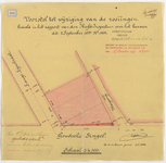 1899-284 Calque voor wijziging van de rooiingslijnen van de Goudsschesingel, de Lange Lijnstraat en de Vlasgang (in ...