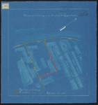 1899-285 Blauwdruk voor de aanleg van drinkwaterleiding in de Hendrik de Keijserstraat.