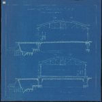 1899-290-3 Blauwdruk voor de bouw van twee loodsen (A en B) aan de noordzijde van de Rijnhaven. Blad 3