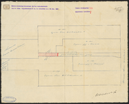 1899-32 Tekening van een gemeenschappelijke gang tussen de nrs. 123 en 125 en de nrs. 127 en 129 a/d. Nieuwehaven noordzijde.