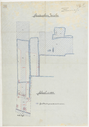 1899-322-1 Calque op linnen, vooraanleg van straten op de voormalige buitenplaats, Jericho a/d. Oudedijk (in overleg ...