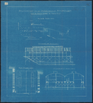 1899-331 Blauwdruk voor een storthuis voor de reinigingsdienst aan de Nassauhaven, met situatie.