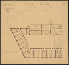1899-369-5 Tweede verdieping nieuwe toestand van het Stedelijk Armhuis aan de Schiedamschedijk. [Blad 5].