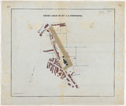 1899-375-2 Calque op linnen voor werken (ontgraving voor het oostelijk gedeelte, aanleg van wegen en straten, enz., ...