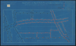 1899-389 Blauwdruk voor canalisatie en openbare verlichting van gedeelten 's-Gravendijkwal, Middellandstraat, ...