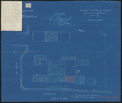 1899-393-1 Blauwdruk voor de verhuring van lokaliteiten op het terrein der voormalige Rotterdamsche Suikerraffinaderij ...