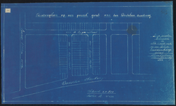 1899-398 Blauwdruk (in duplo) van een stratenplan a/d. Dordtsesraatweg, sectie B no. 294, met te koop aanbieding van ...