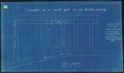 1899-399 Blauwdruk (in duplo) van een stratenplan a/d. Dordtsesraatweg, sectie B no. 294, met te koop aanbieding van ...
