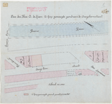 1899-407-5 Calque op linnen van te koop gevraagde grond aan de Oranjeboomstraat door: J. Smits, Blanken en van Holst, ...